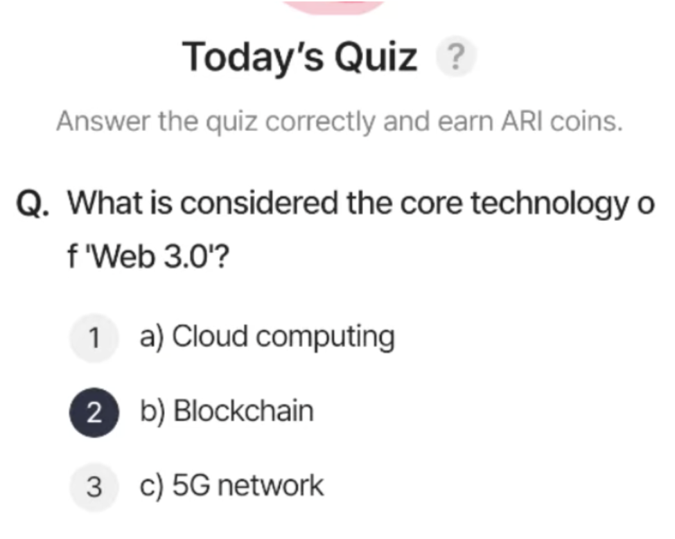 ARI Wallet Daily Quiz Answer 27 June 2025 (AriChain)